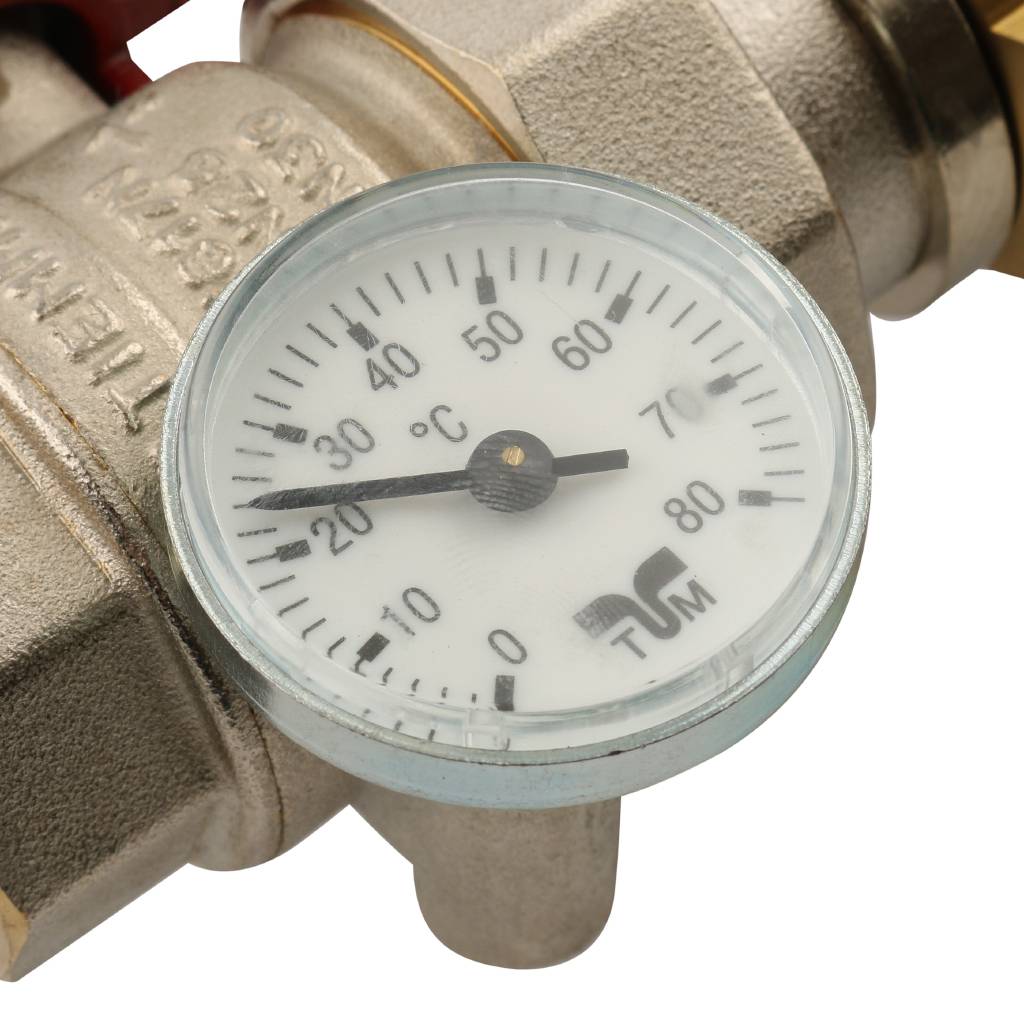 Коллектор в сборе с расходомерами на 11 выходов TIEMME 1х3/4 ЕК, 3870024(3871G060511)