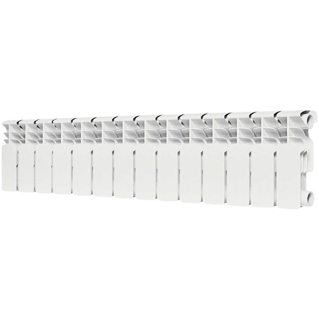 Радиатор биметаллический ROMMER Plus BM 200 14 секций боковое подключение (RAL9016), RBM-3210-020014