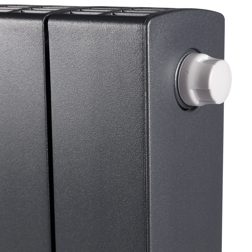 Радиатор биметаллический RIFAR SUPReMO VENTIL 500 SVR 10 секций нижнее правое подключение (Цвет ТИТАН), 4RS50.VR-10-TI