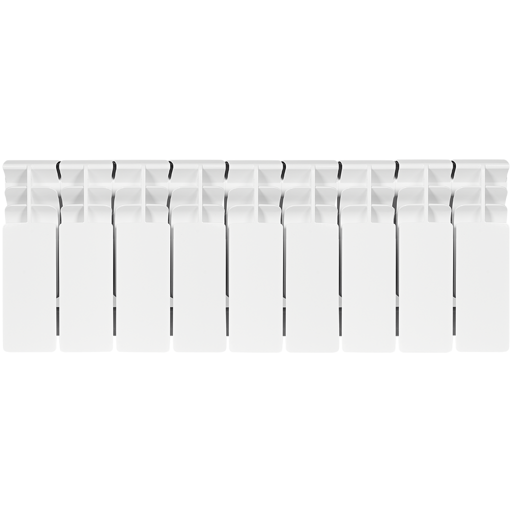 Радиатор биметаллический STOUT TITAN 200 9 секций боковое подключение (белый RAL 9016), SRB-3310-020009