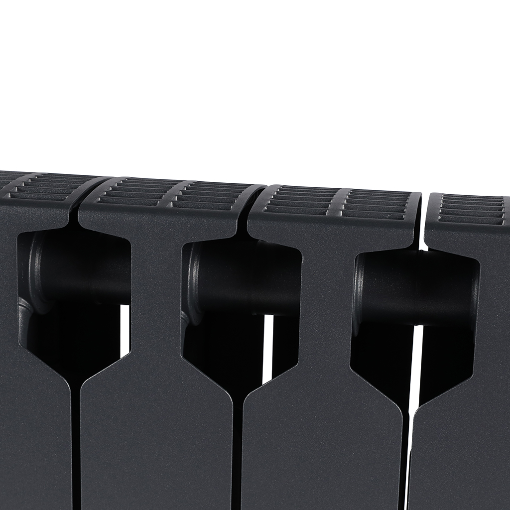 Радиатор биметаллический RIFAR SUPReMO 350 6 секций боковое подключение (ТИТАН), 4RS35-6-TI