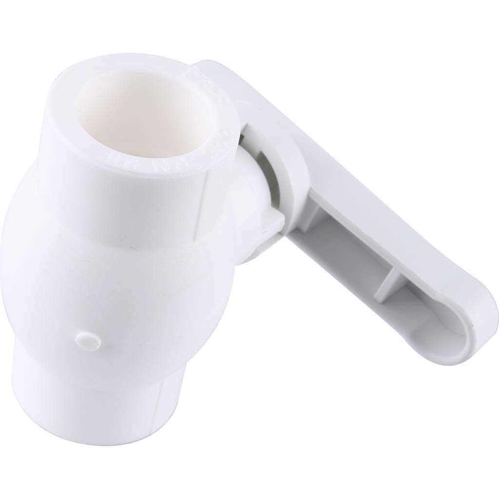 Кран шаровой Kalde d=25 для полипропиленовых труб под штукатурку (цвет белый), 3242-vlb-250002