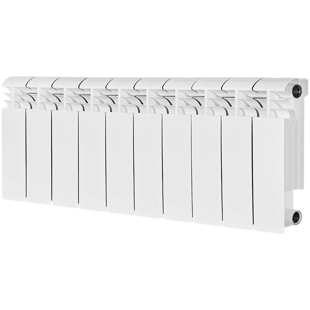Радиатор биметаллический STOUT VEGA 200 10 секций боковое подключение (белый RAL 9016), SRB-1310-020010