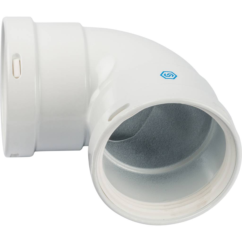 Элемент дымохода STOUT отвод 90° м/м DN80, SCA-0080-020090