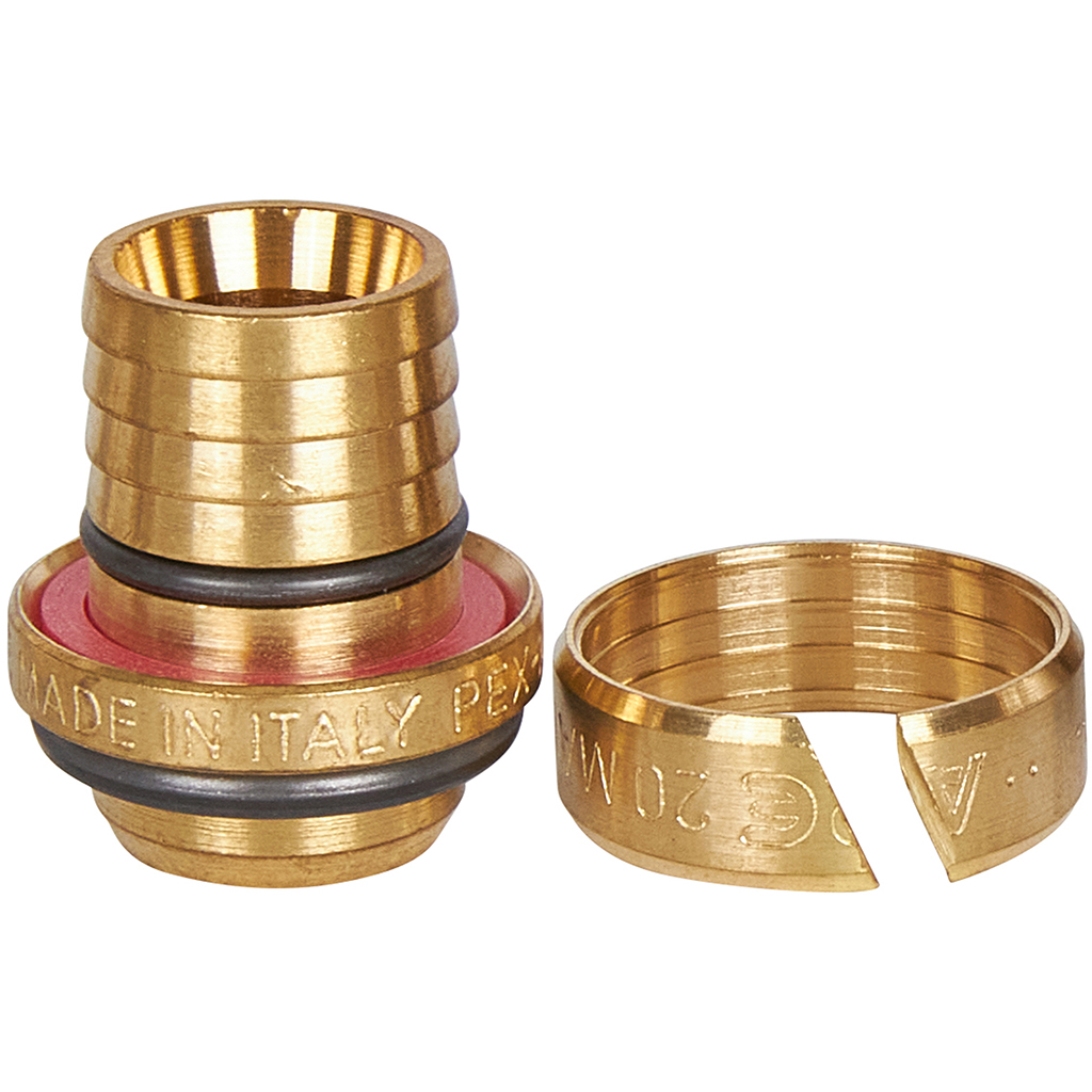 Тройник переходной STOUT 26х20х20 для металлопластиковых труб винтовой, SFS-0010-262020