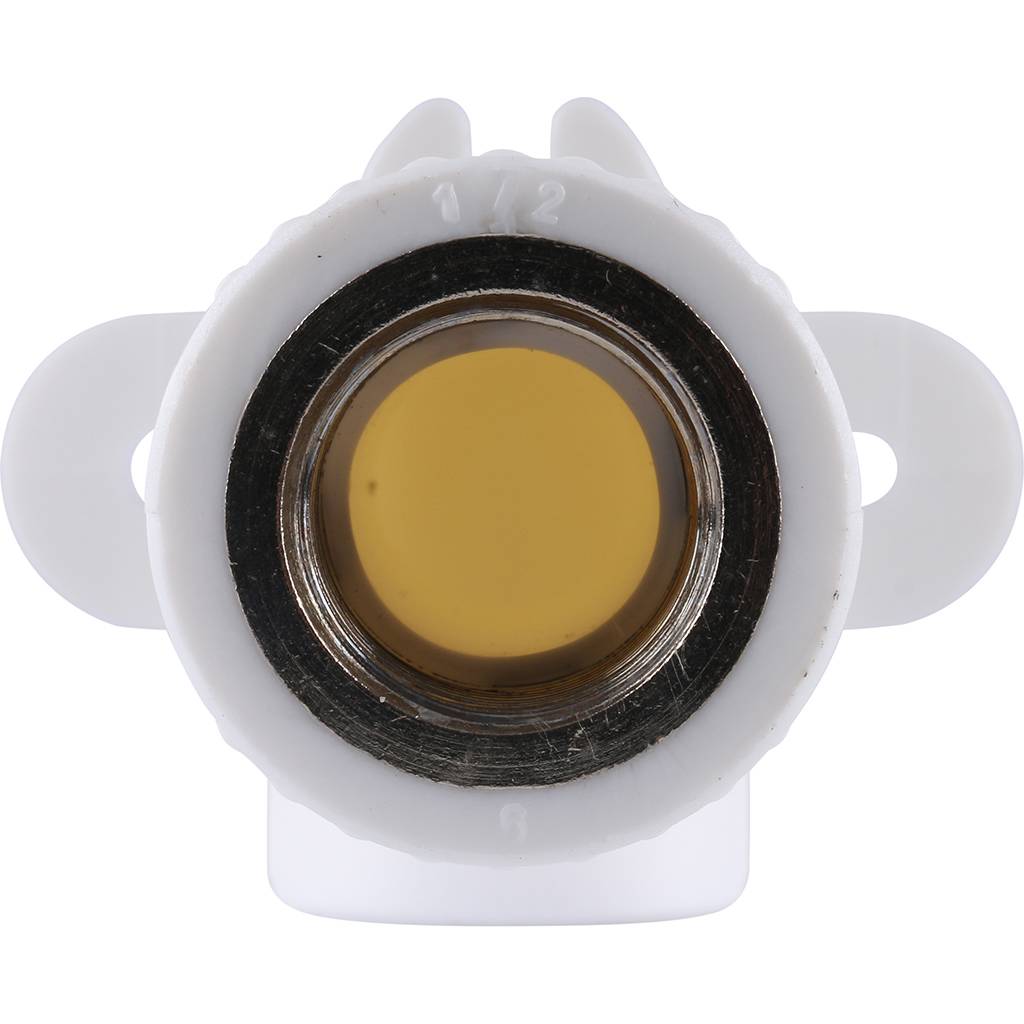 Угольник Kalde удлиненный с креплением для труб (внутр. резьба, 20x1/2 ), 3222-btl-200b00