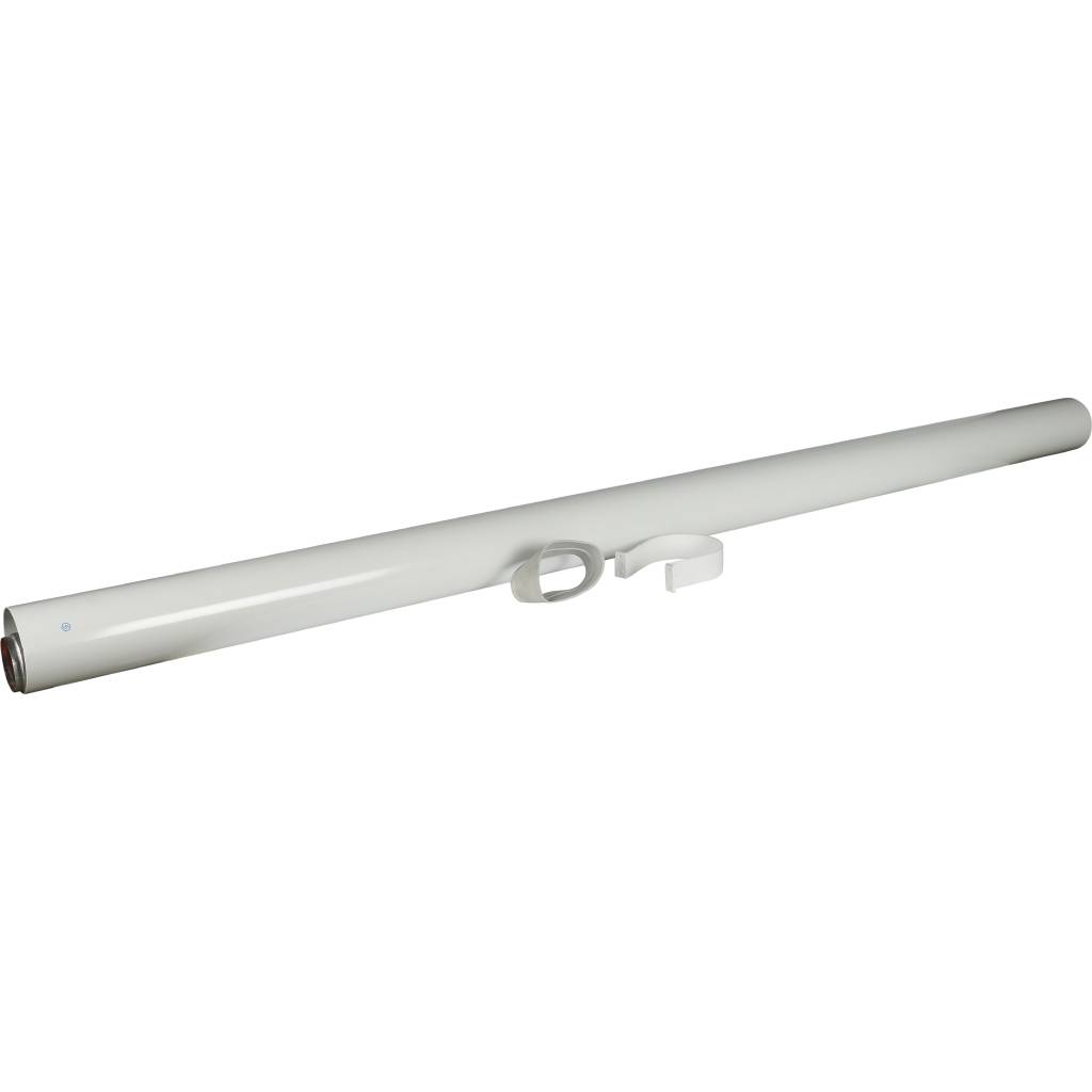 *SCA-6010-002000 STOUT Элемент дымохода  O60/100 труба коаксиальная 2000 мм п/м, уплотнения и хомут в комплекте (лого),групповая упаковка 9 шт.