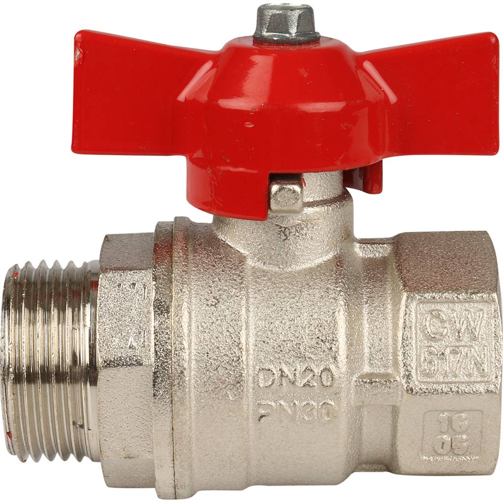 Кран шаровой Itap IDEAL 093 3/4 муфта/резьба полнопроходной (бабочка), 27515