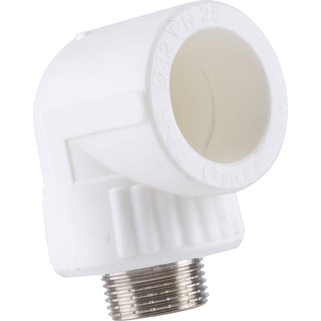Угольник Kalde с наружной резьбой 32х3/4 для полипропиленовых труб, 3222-emo-320c00
