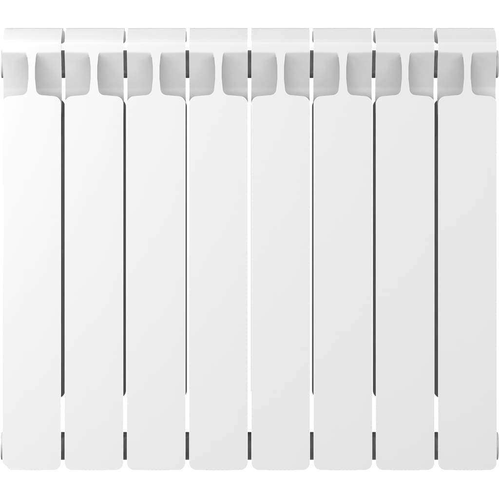 Радиатор биметаллический RIFAR MONOLIT 500 8 секций боковое подключение (белый RAL 9016), 3RM50-8