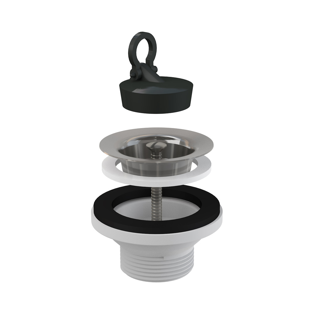 AlcaPlast A31 AlcaPlast Донный клапан сифона для умывальника 5/4  с нержавеющей peшeткой DN63