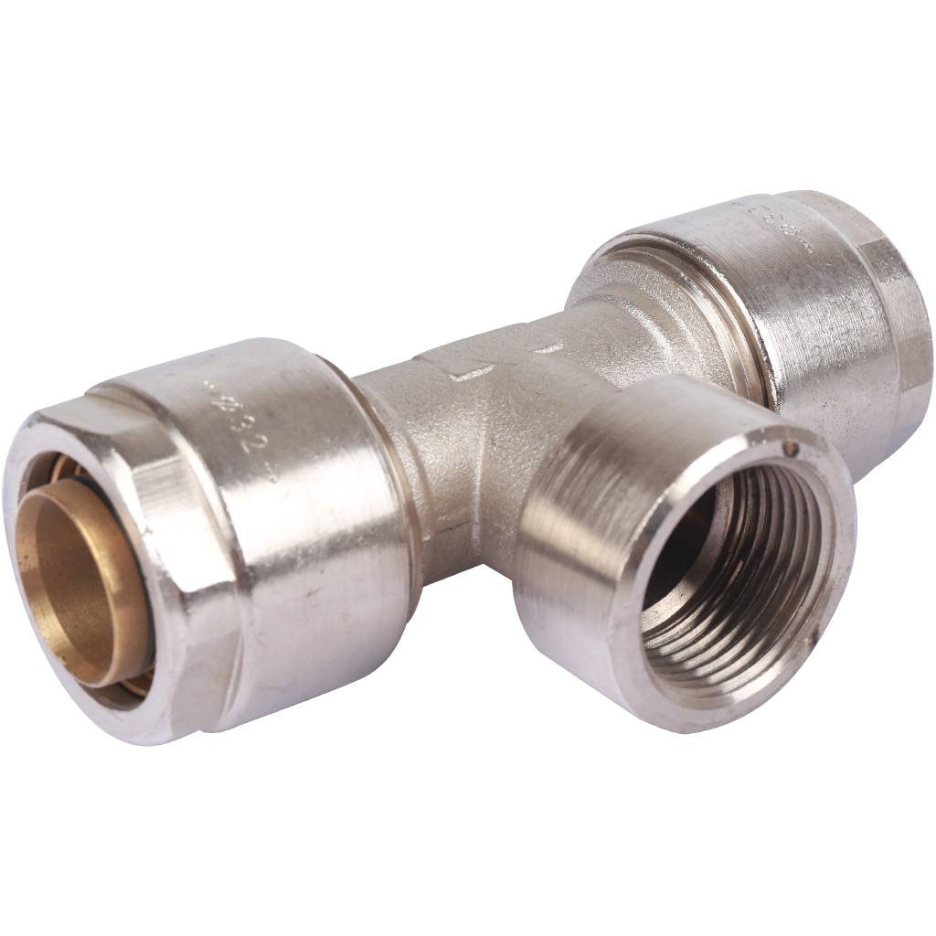 Тройник с внутр.резьбой Prandelli Multyrama (32х3,0х1) для металлопластиковых труб винтовой, 103.08.13.2