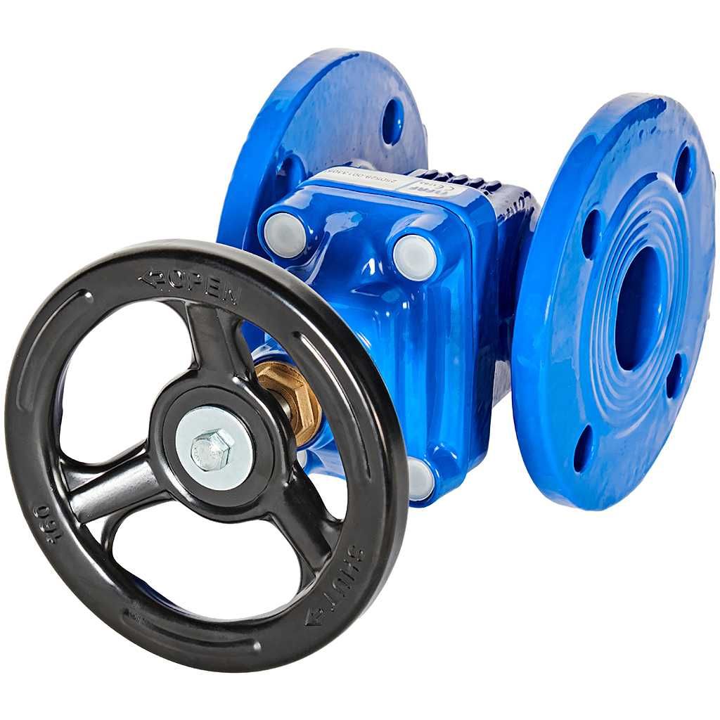 Задвижка с обрезиненным клином фланцевая FAF 6000, Ду 050, Ру 16 со штурвалом, 6000050