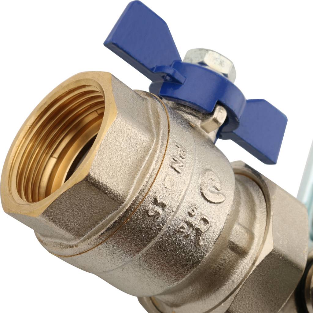 Распределительный коллектор из латуни с расходомерами STOUT 3 выхода, SMB 0473 000003