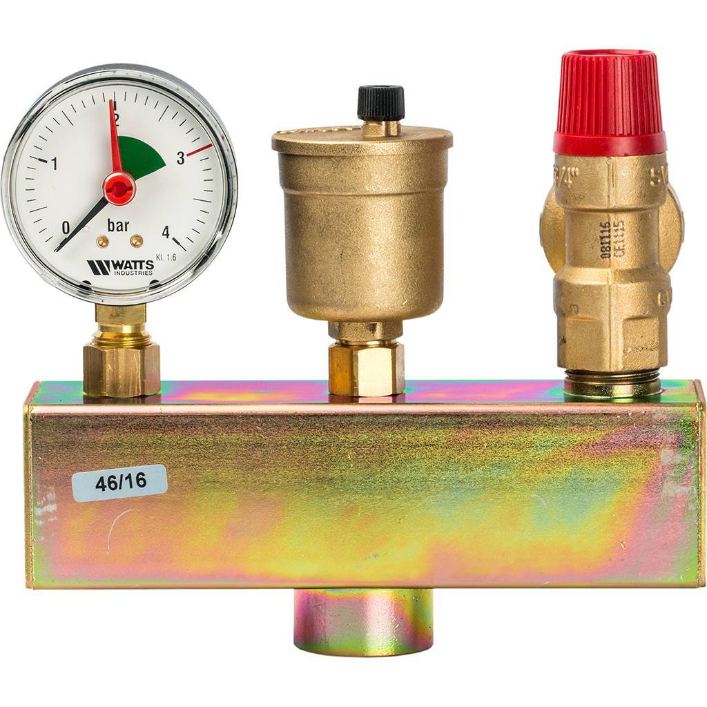 Группа безопасности в теплоизоляции Watts KSG 30/20M-ISO 3 бар (до 100 кВт)