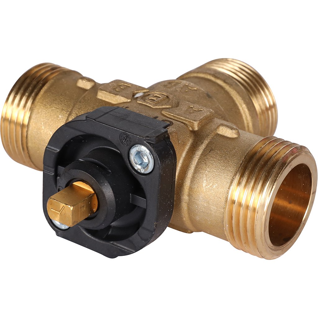 3-Ходовой зональный клапан, сервопривод 230V STOUT с кабелем 1м,, НР 1, SVM-0170-300025