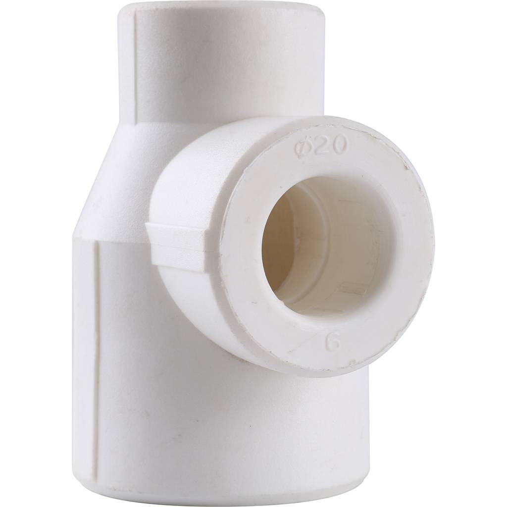 Тройник переходной Kalde 32х20х20 для полипропиленовых труб под сварку (цвет белый), 3212-tio-322020