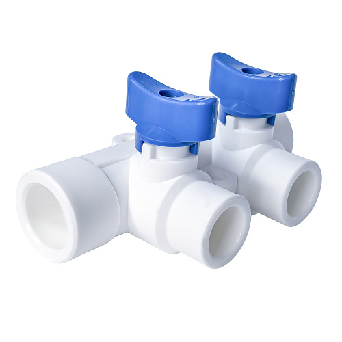 Коллектор с шаровым краном универсальный PPR 25х20/2, RTP