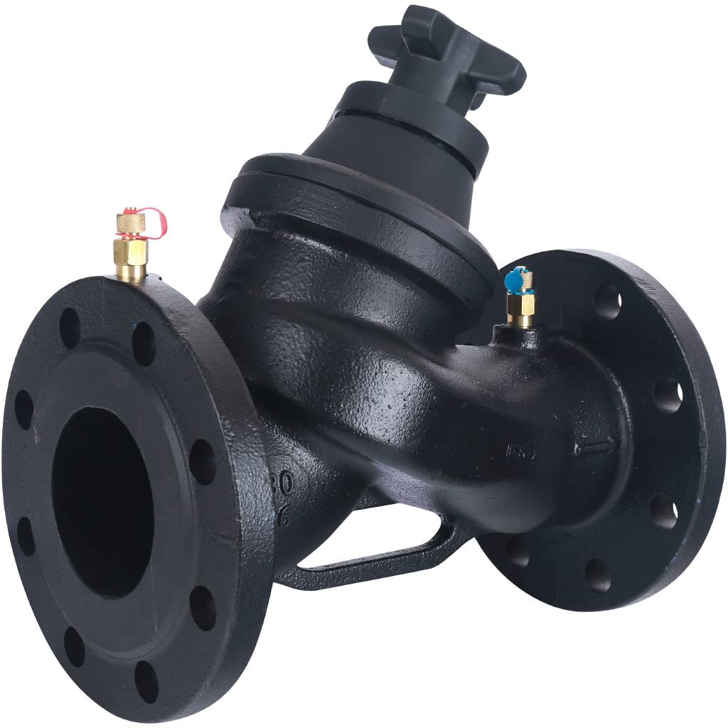 Клапан балансировочный ручной Cimberio CIM 3739В Ду80 чугун  Kvs=103,68 PN16 FF с изм. Ниппелями, CIM 3739B 80