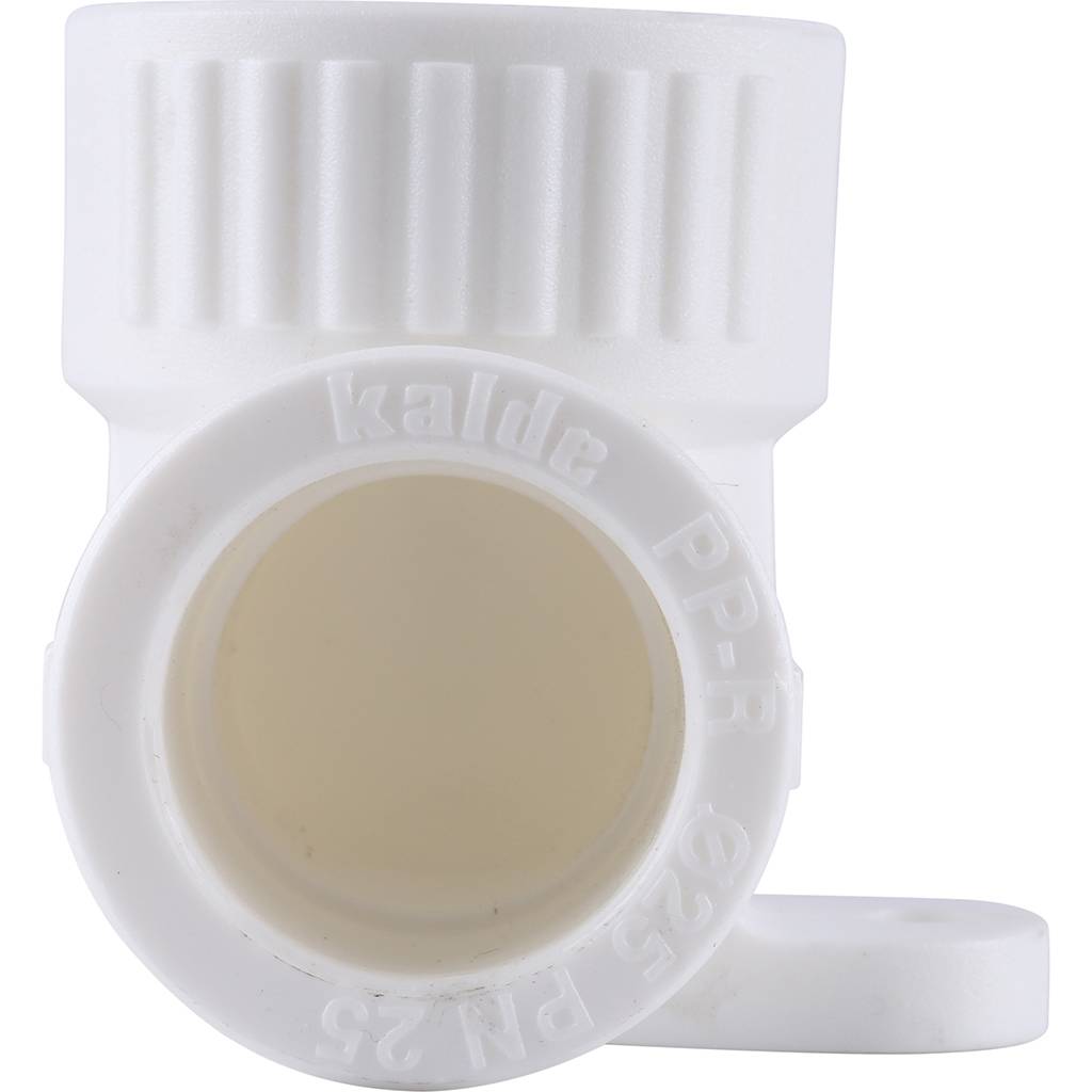 Угольник Kalde с креплением для полипропиленовых труб (внутр. Резьба, 25х1/2 ), 3222-bat-250b01