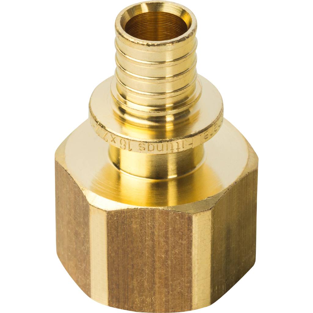 Переходник STOUT с внутренней резьбой 16xG 3/4 для труб из сшитого полиэтилена аксиальный, SFA-0002-001634