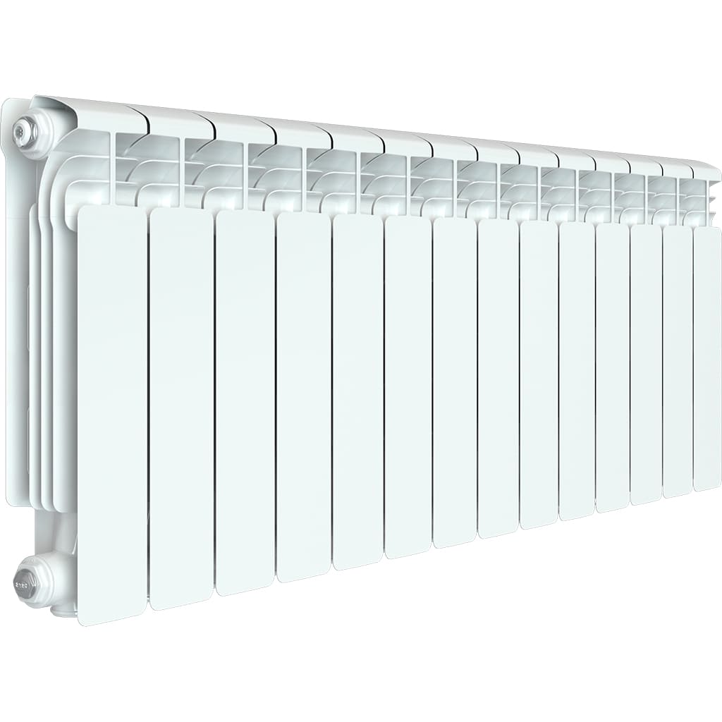 Радиатор алюминиевый RIFAR ALUM VENTIL 350 VR 14 секций нижнее правое подключение (белый RAL 9016), 2RАl35.VR-14