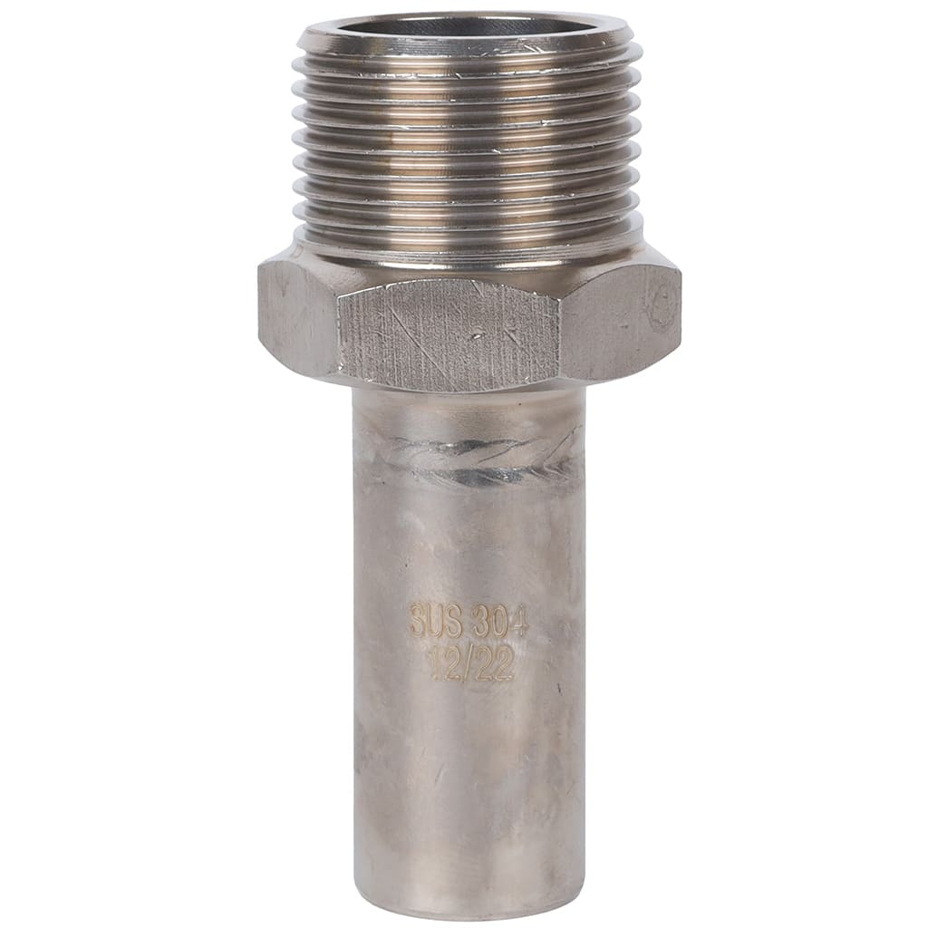 Вставка переходная НПр-НР ROMMER 18х3/4 из нержавеющей стали прессовой