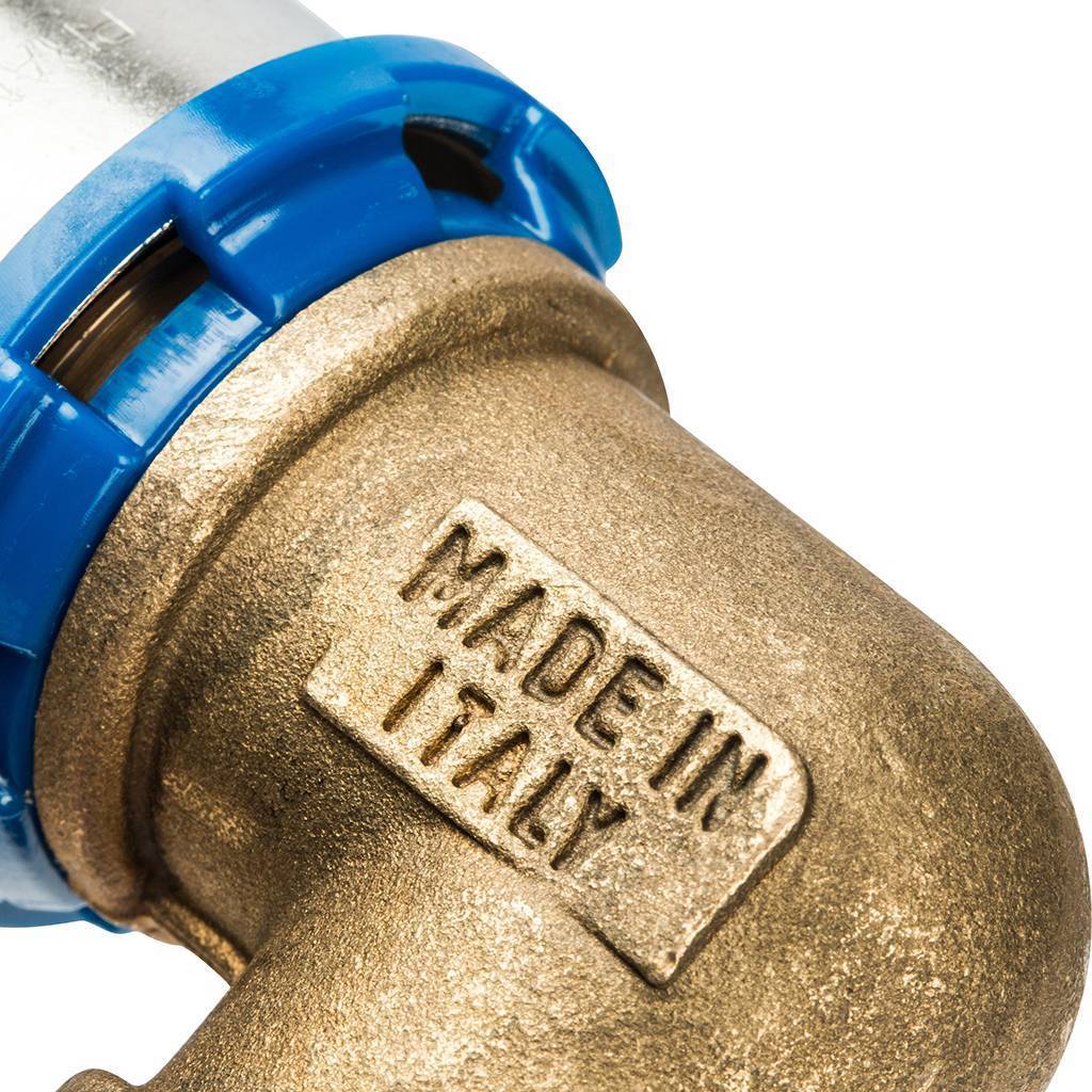 Угольник Prandelli Multyrama 90 32х3,0 H, TH, U для металлопластиковых труб прессовой, 509.06.03.2