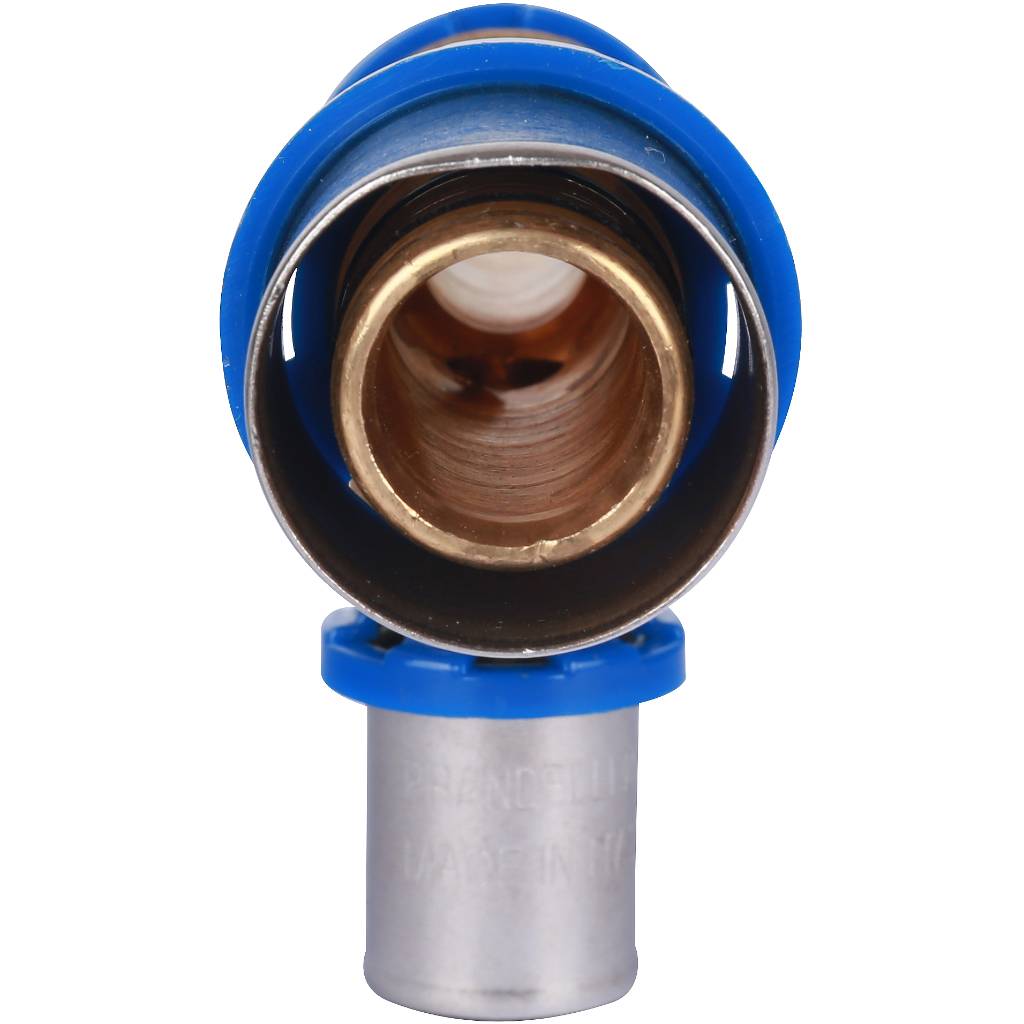 Пресс-тройник Prandelli Multyrama с редукцией 26х3-16х2-20х2 для металлопластиковых труб прессовой, 509.35.61.4