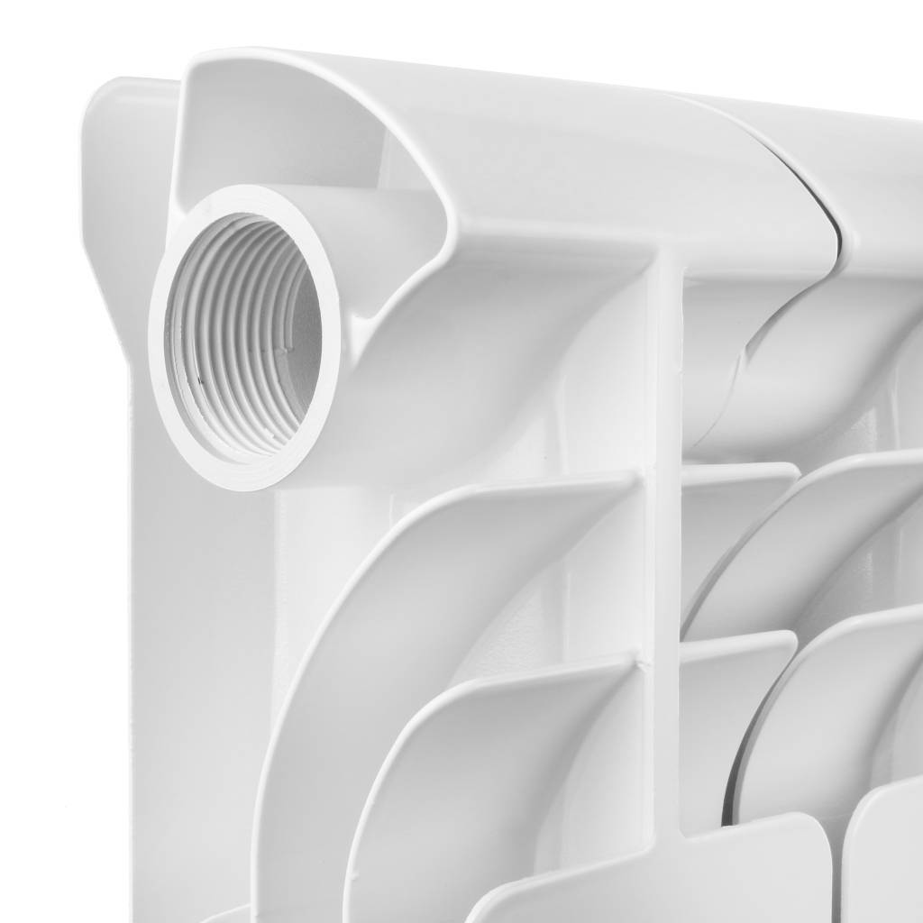 Радиатор алюминиевый Global ISEO 500 12 секций боковое подключение (белый RAL 9010), IS05001012