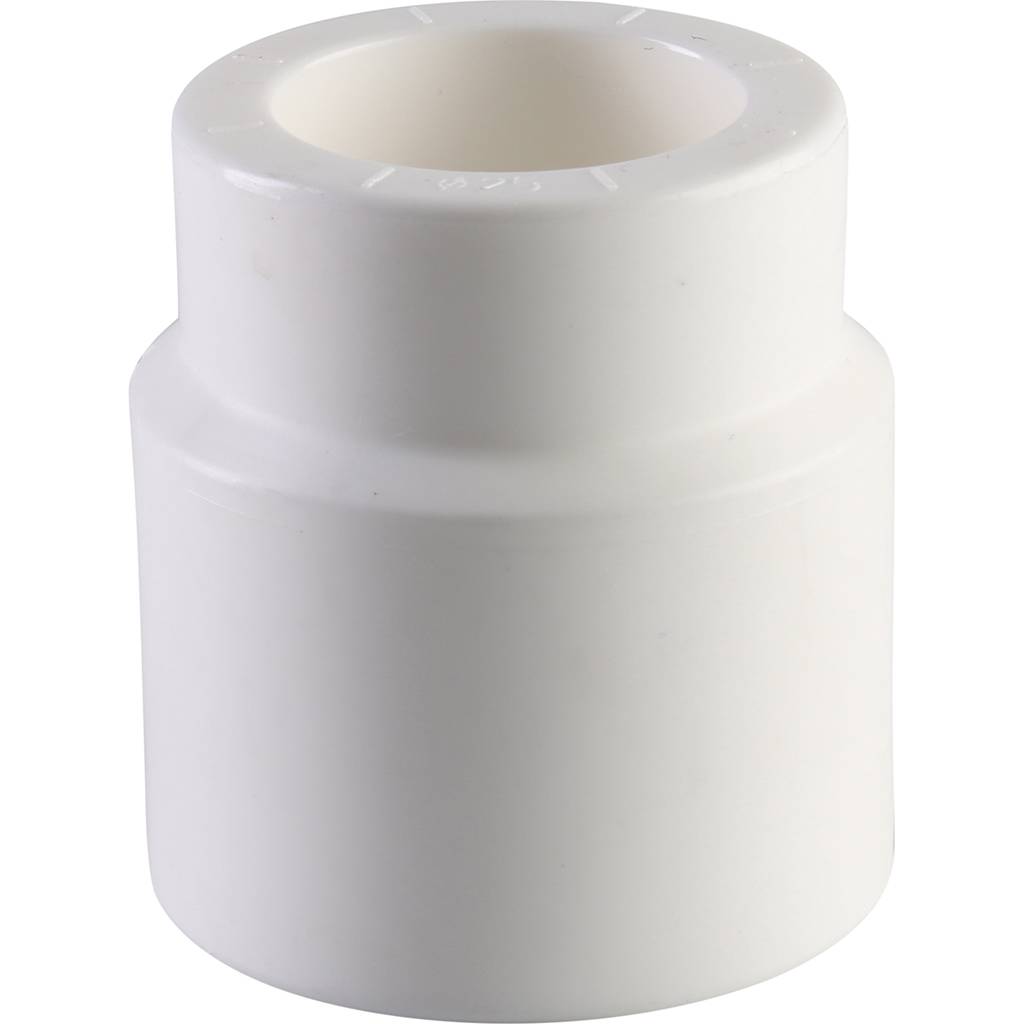 Муфта переходная внутр./наруж. Политэк 40х25 для полипропиленовых труб под сварку (цвет белый)