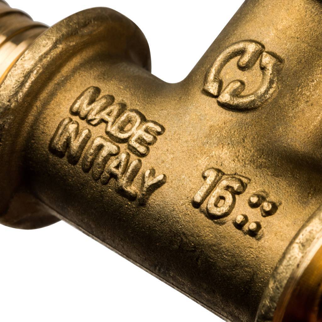 Тройник STOUT равнопроходный 16x16x16 для труб из сшитого полиэтилена аксиальный, SFA-0013-000016