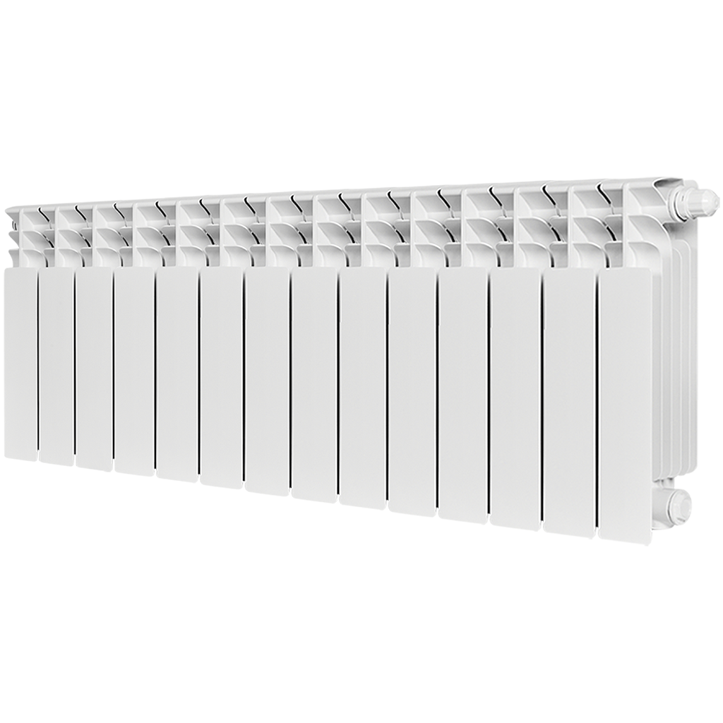 Радиатор биметаллический STOUT TITAN VENTIL 350 14 секций нижнее правое подключение