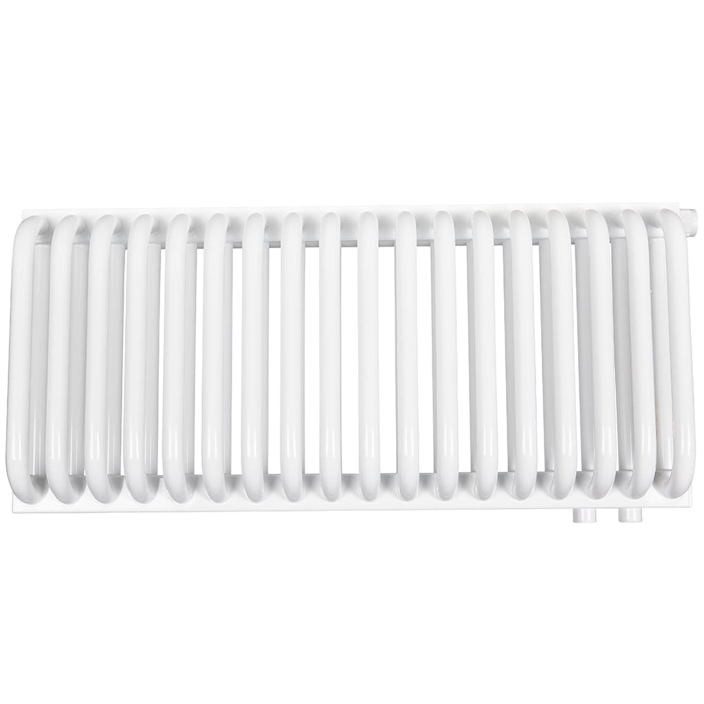 2-х трубчатый радиатор стальной ROMMER RST 2030/18 секций нижнее правое подключение RAL9016