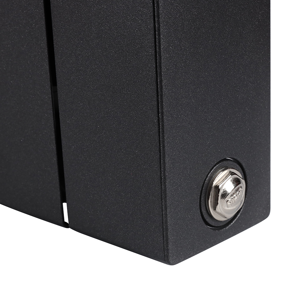 Радиатор биметаллический RIFAR SUPReMO VENTIL 350 SVR 14 секций нижнее правое подключение (Цвет АНТРАЦИТ), 4RS35.VR-14-AN