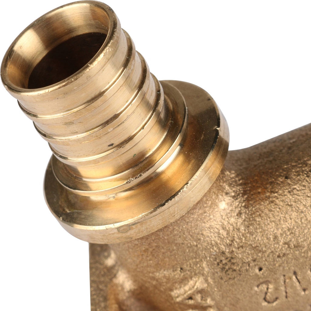 Угольник настенный РЕХАУ RAUTITAN с длинным нарезным патрубком 20-R 1/2 для PEX труб аксиальный