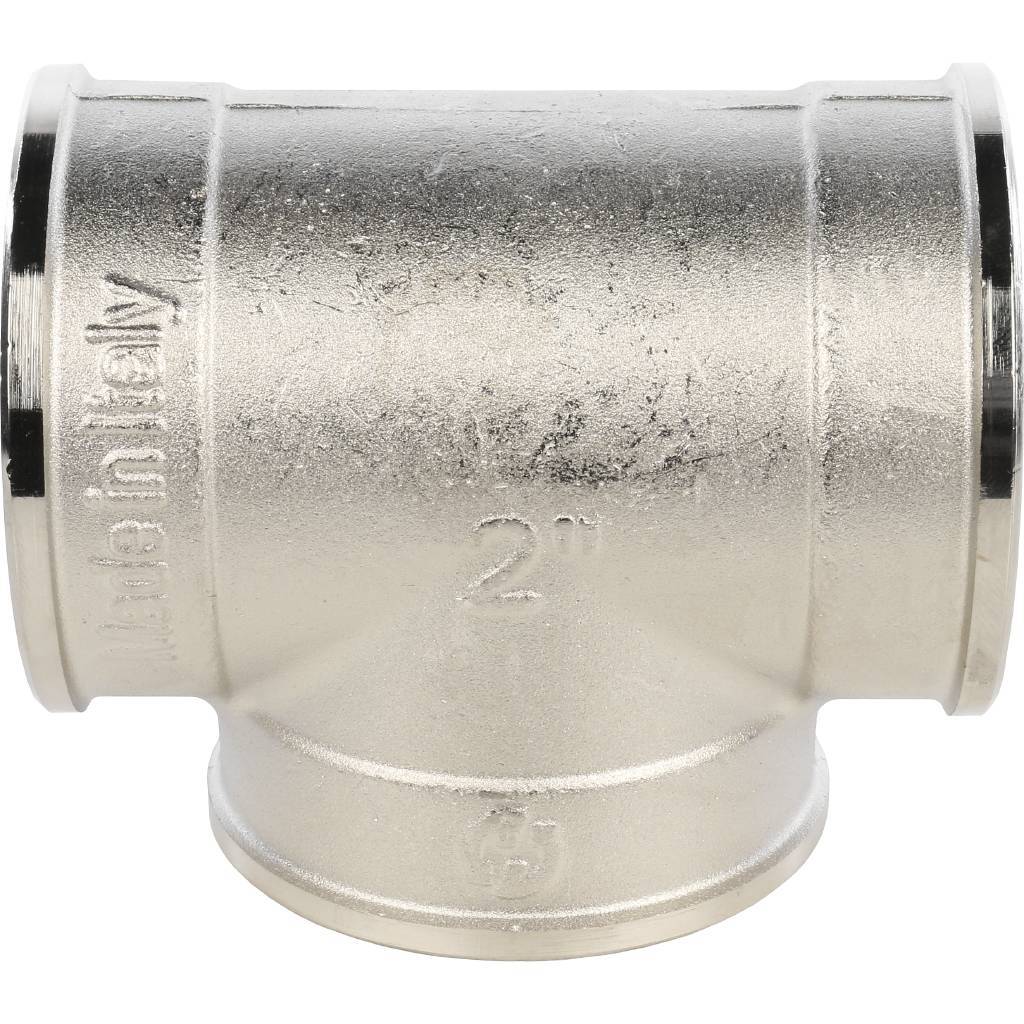 Тройник STOUT ВВ никелированный 2, SFT-0020-000002