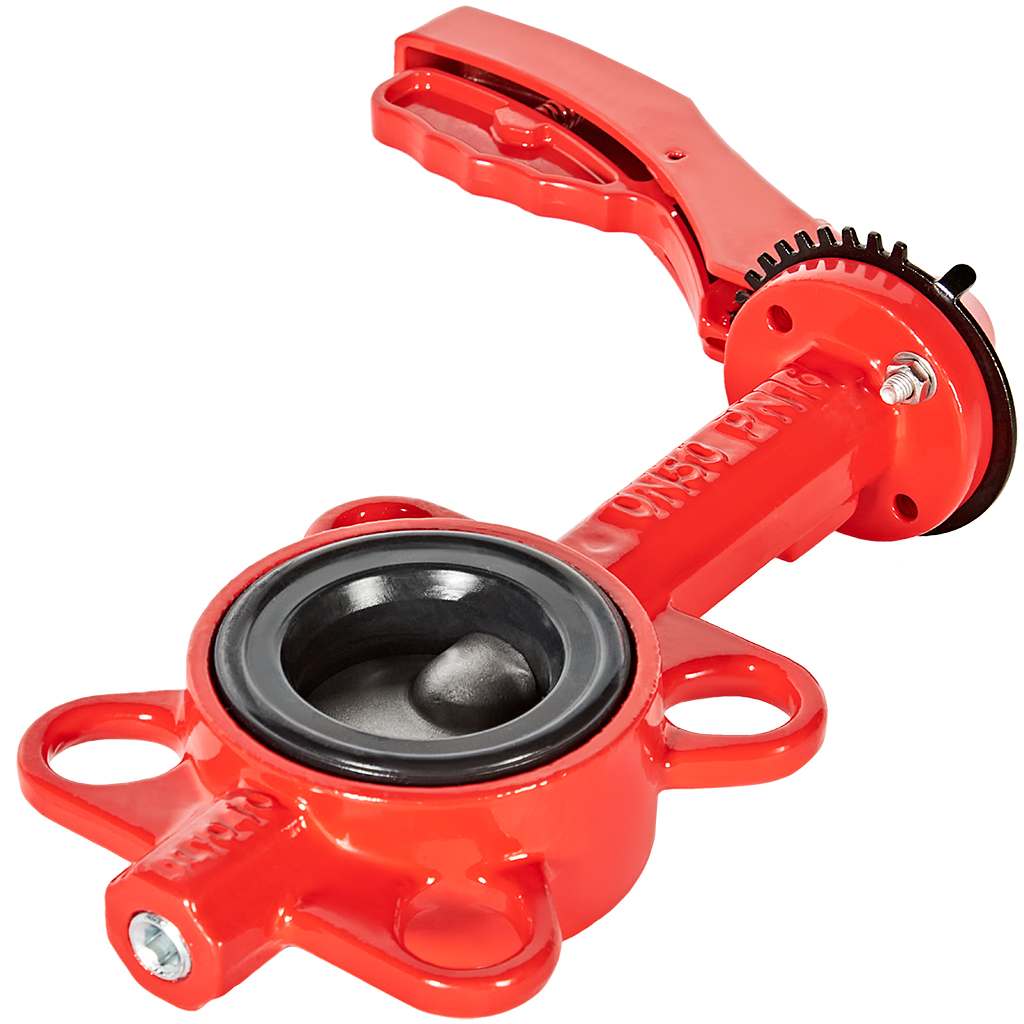 Затвор дисковый поворотный РАШВОРК DN050 PN16, GG25 / CF8 / EPDM, М/Ф, с рукояткой, 201-050-16