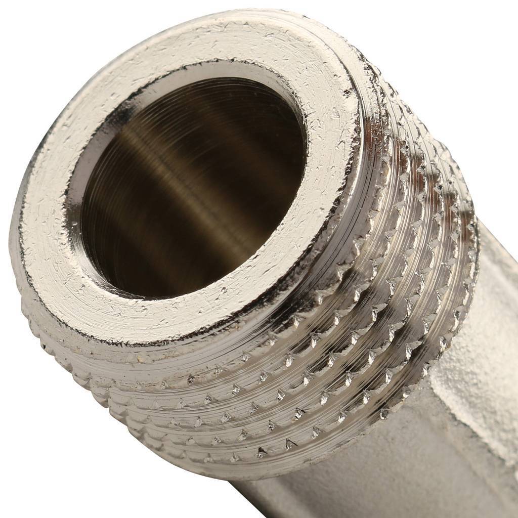 Угольник TIEMME НН никелированный 1/2х1/2 для стальных труб резьбовой, 1500264