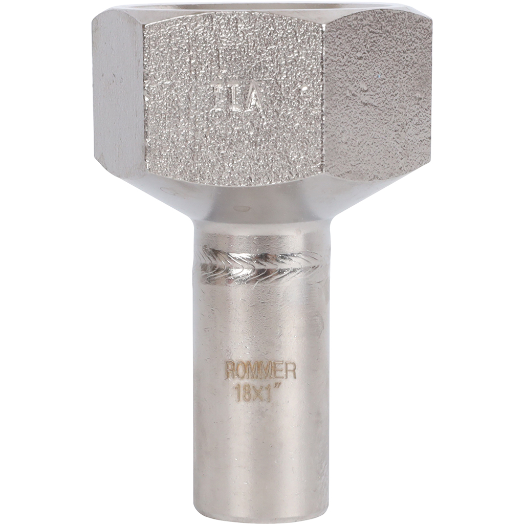 Вставка переходная НПр-ВР ROMMER 18х1 из нержавеющей стали прессовой