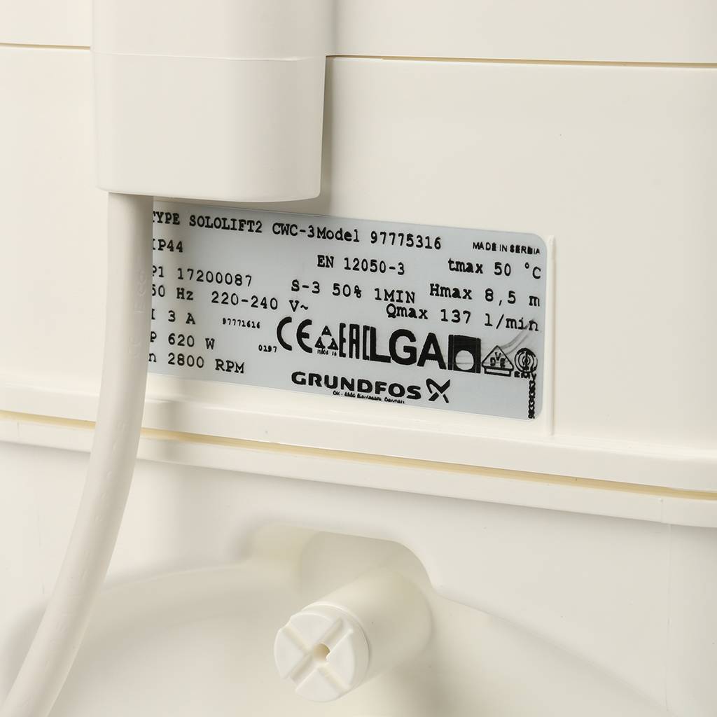 Установка канализационная GRUNDFOS Sololift2 CWC-3, 97775316