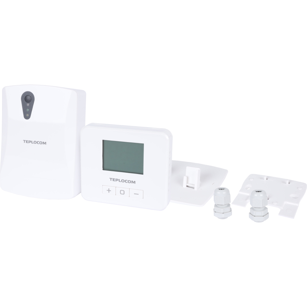 Термостат комнатный Teplocom TS-2AA/3A-RF, беспроводной, реле 250В, 3А, 914