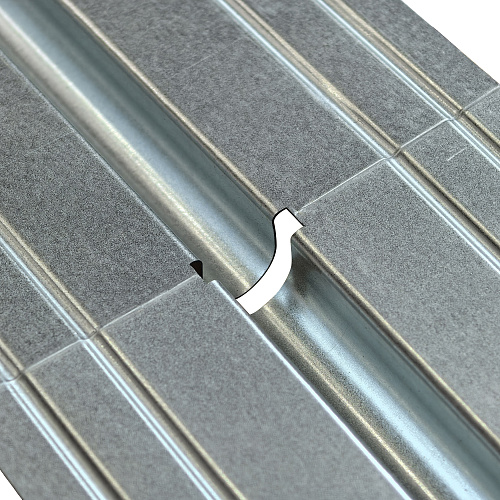 Пластина теплораспределительная прямая оцинкованная сталь 16 мм 125х1000, RTP