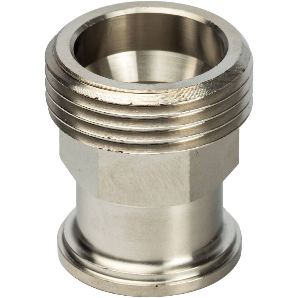 Разъемное соединение STOUT 3/4 с плоским уплотнением и обратным клапаном, никелированное, SDG-0019-020020