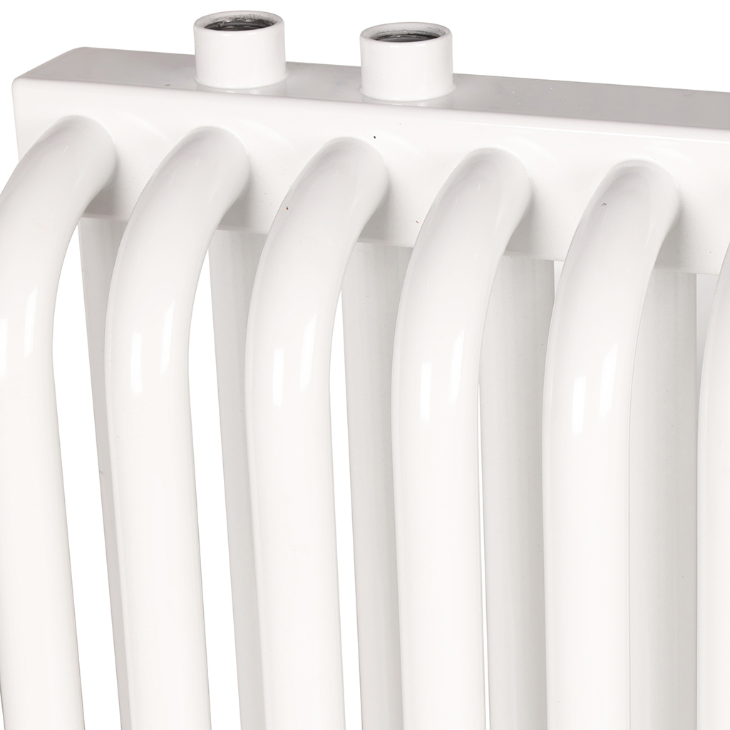 2-х трубчатый радиатор стальной ROMMER RST 2050/28 секций нижнее правое подключение RAL9016, RST-205028-020