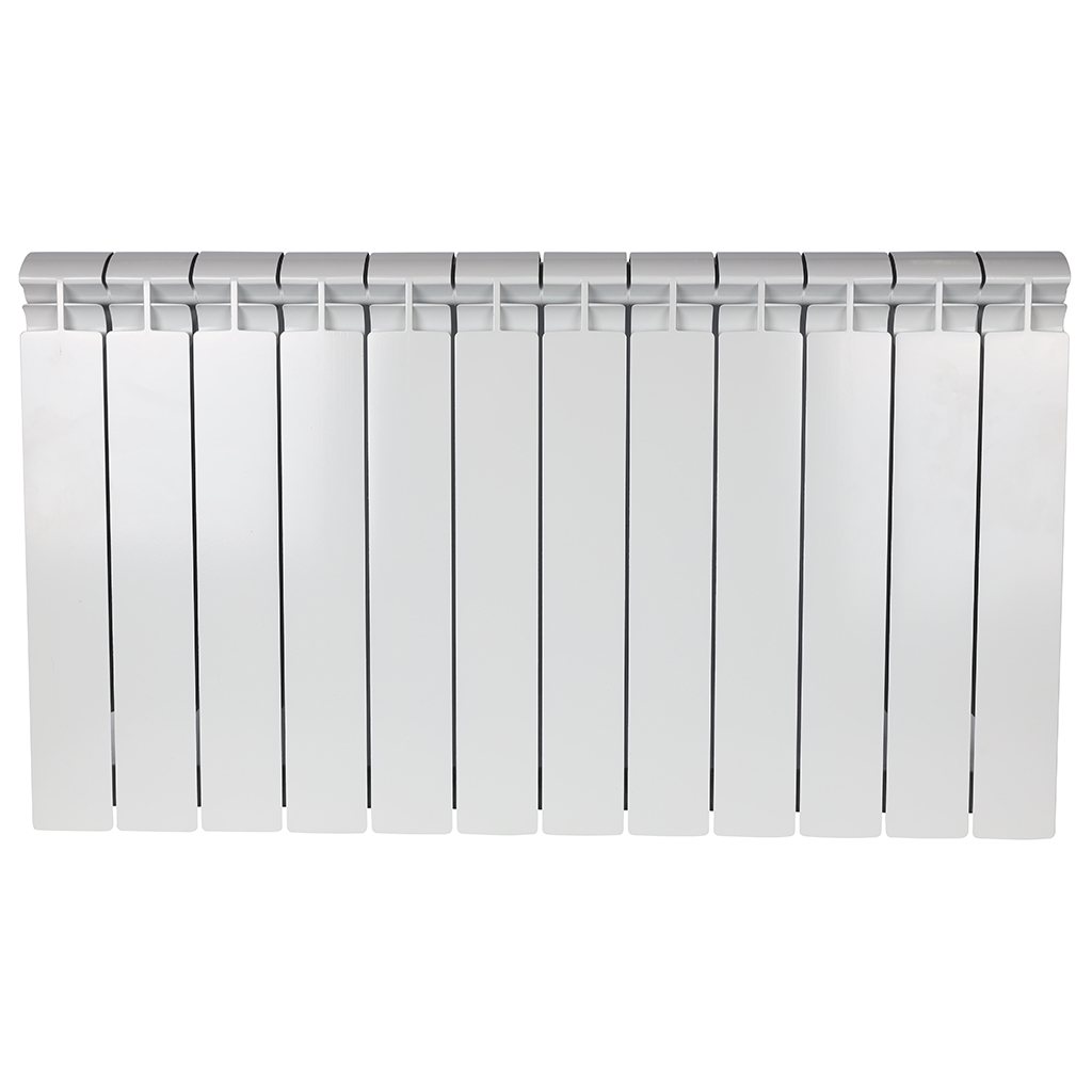 Радиатор биметаллический STOUT ALPHA 500 12 секций боковое подключение (белый RAL 9016), SRB-2310-050012