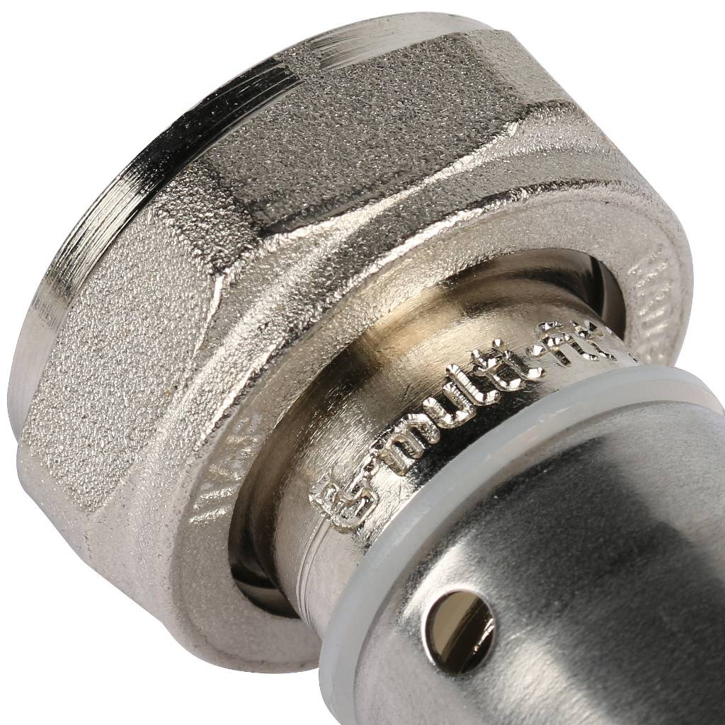 Фитинг Itap Multi-Fit с накидной гайкой 510 (внутренняя резьба, (20x2)x3/4) для металлопластиковых труб, 44102