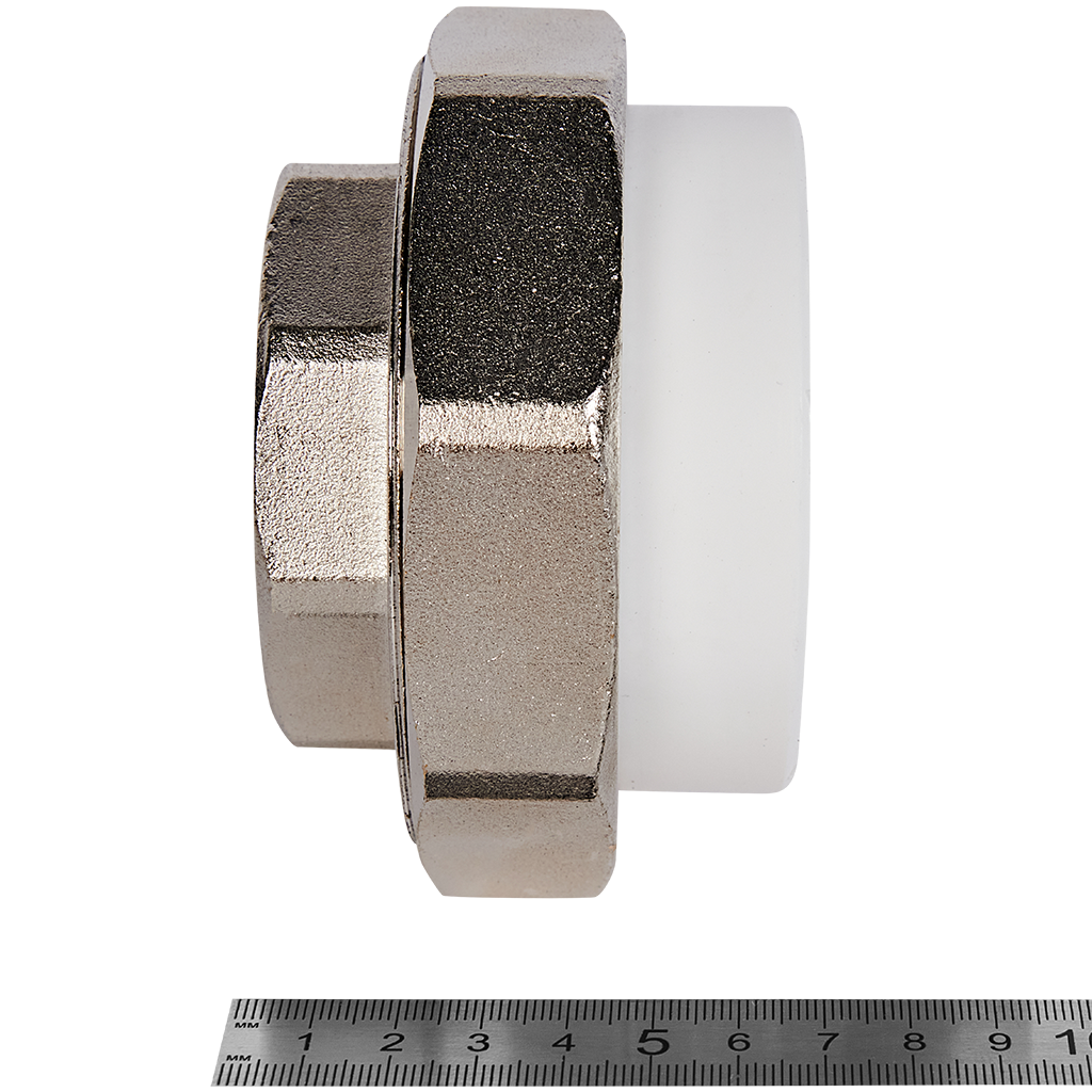 Муфта комбинированная Pro Aqua d=75-2.1/2 PP-R разъемная (американка) ВР Белая