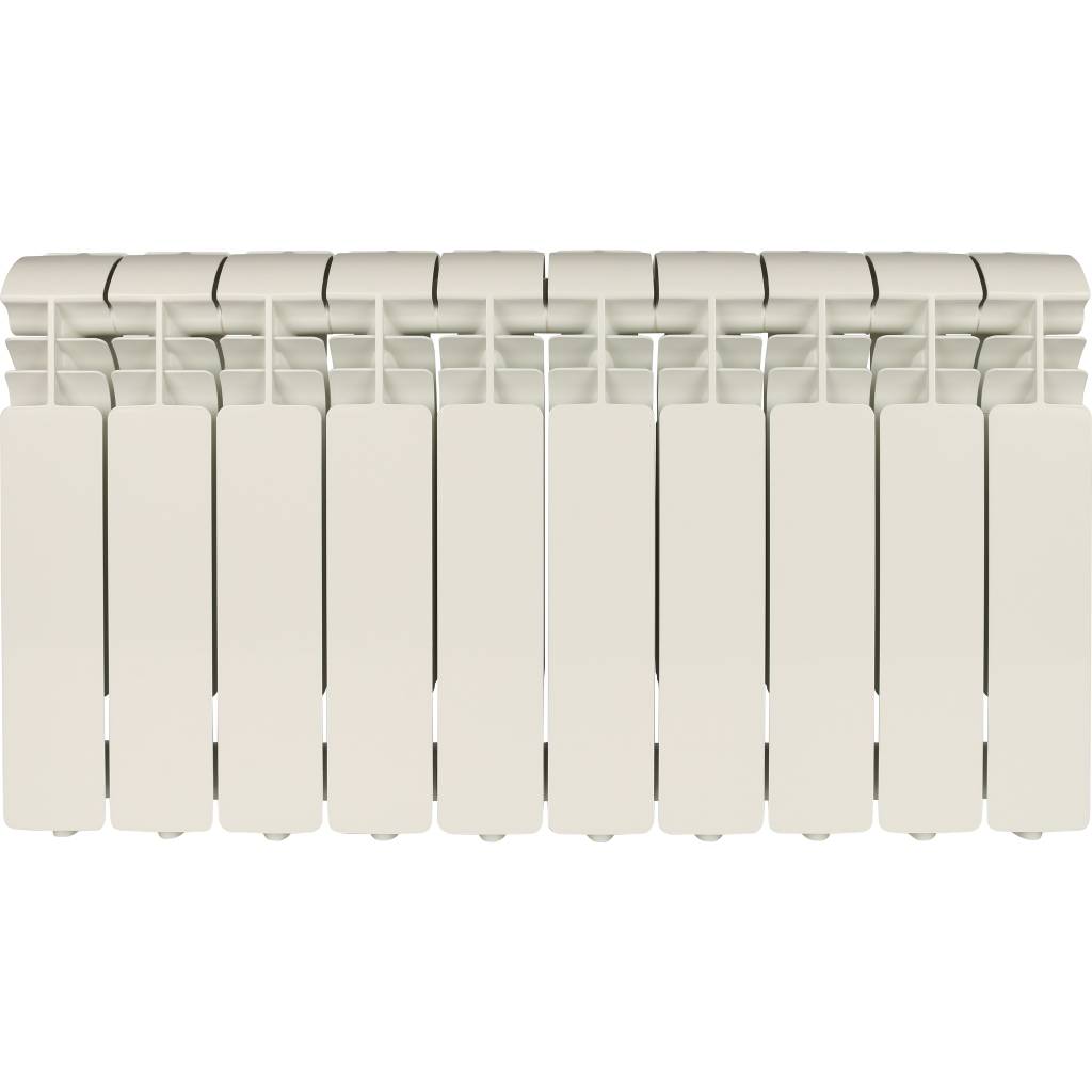 Радиатор алюминиевый Global ISEO 350 10 секций боковое подключение (белый RAL 9010), IS035010