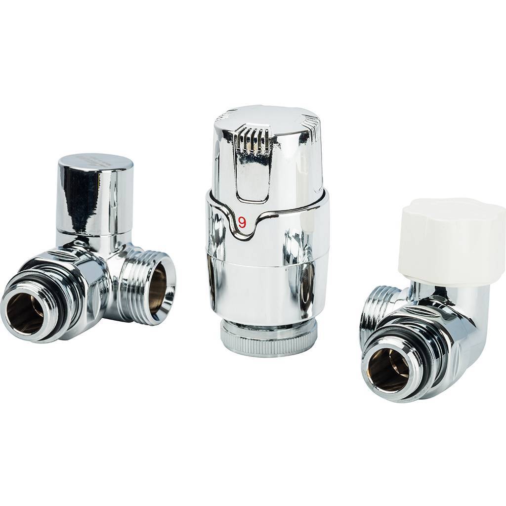 Термостатический комплект LUXOR 1/2 EK угловой левосторонний KT 273/A